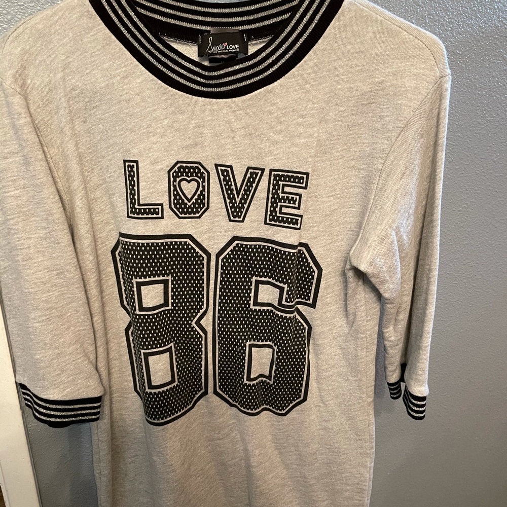 Snooki Love long sleeve T-shirt dress